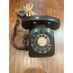 VTG Western Electric Black Rotary Dial Telephone 500 Model Desk Phone UNTESTED